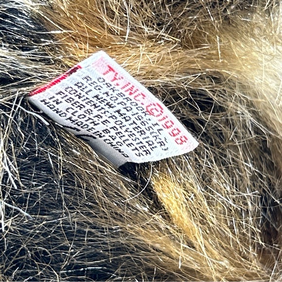 Monkey 10” Plush Realistic Brown Ape Chimp Ty 1998 Cha Cha Stuffed Animal Toy - Picture 10 of 10